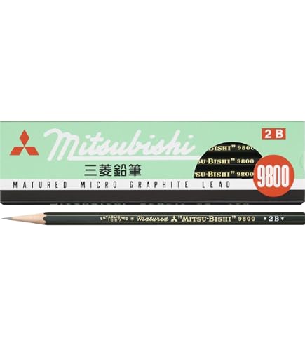 Amazon.com : Mitsubishi Pencil 9852 B Pencil with Eraser, 1 Dozen